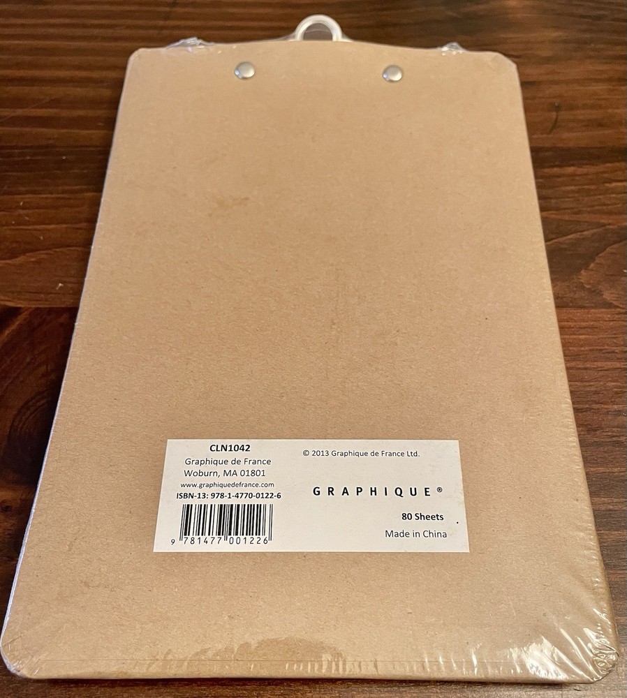 Graphique ‘just a note…’ Clipboard & Notepad Set (80 Sheets) - NEW
