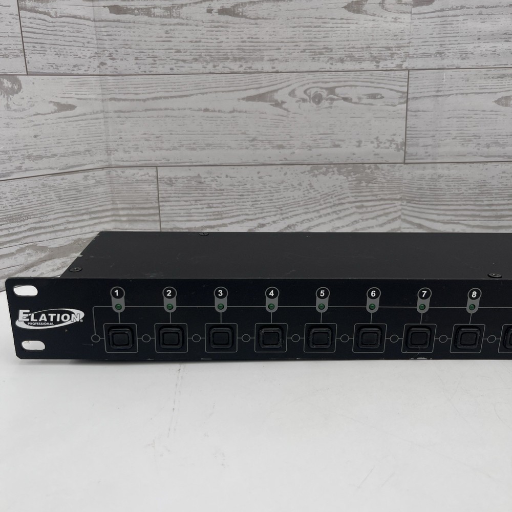 Elation DMX-16SW 16-Channel DMX Lighting Controller Rack Mount Switch Panel