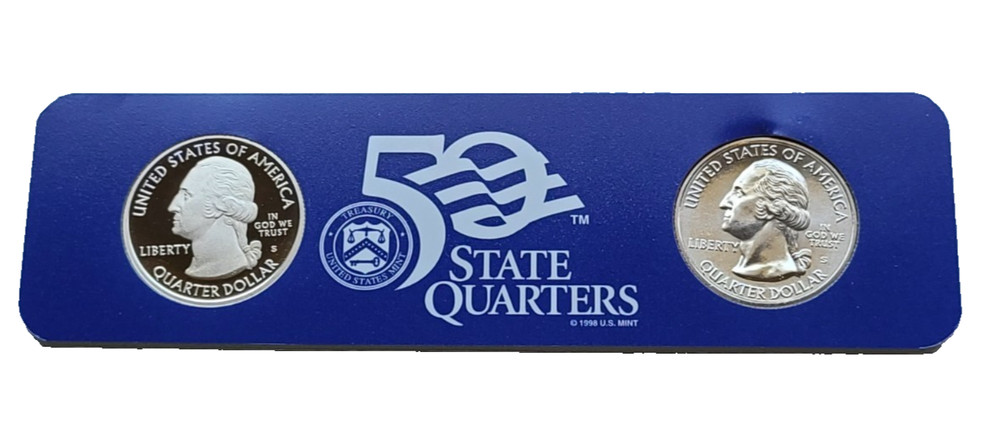 Florida State Proof & Florida Everglades "S" Clad Quarters