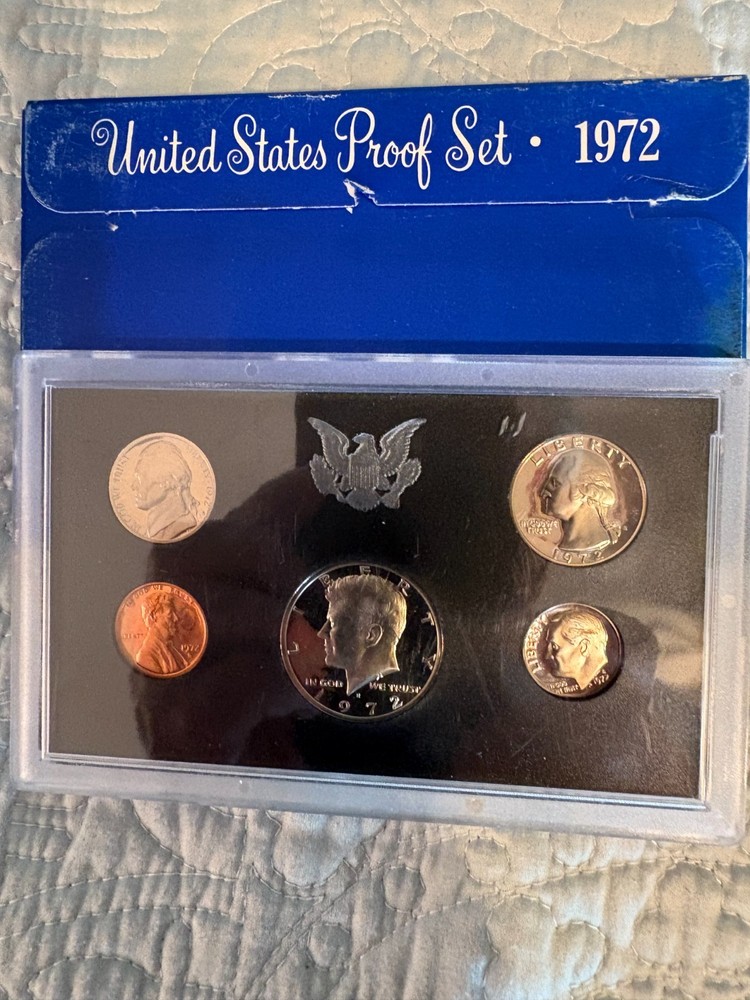 1972 S Proof Set Original Box US Mint 5 Coins