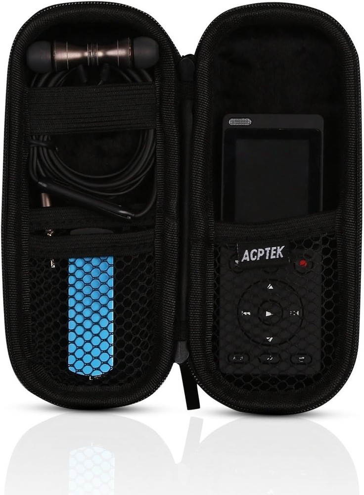 Portable Black Hard Case for Digital Recorders & Accessories - Scratch-Resistant