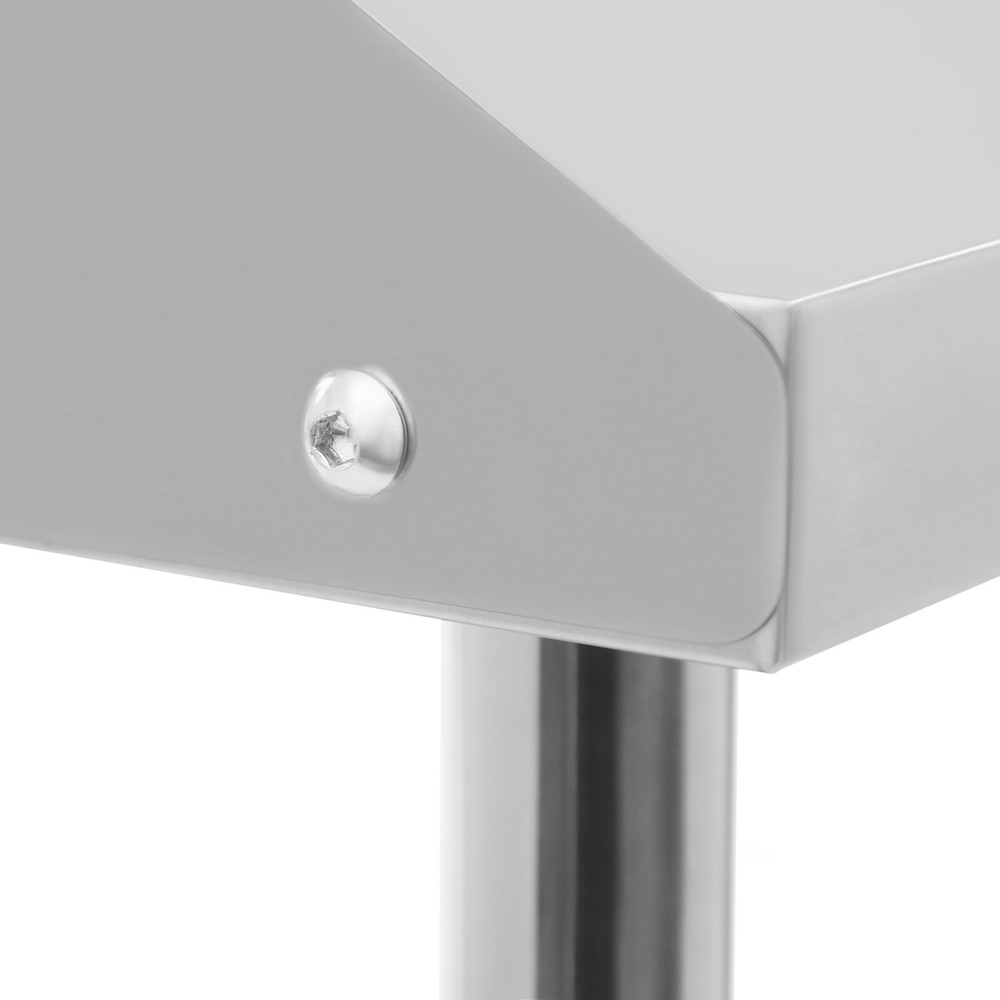 2-Layer Stainless Steel Work Table 500kg Working Bench Commercial Prep Table