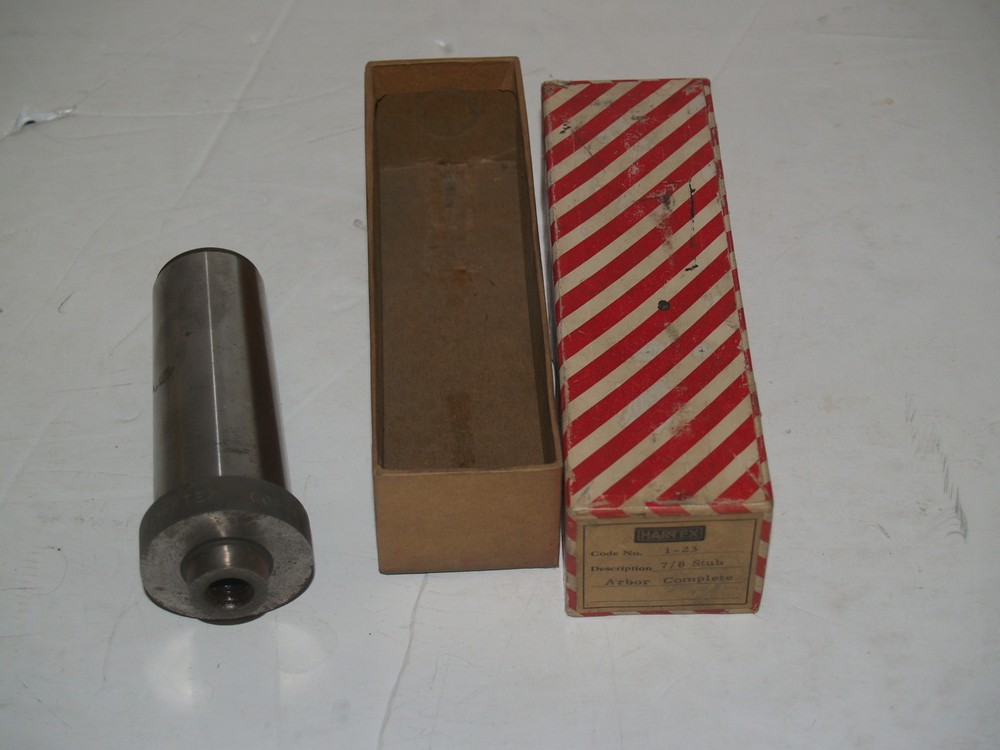 Vintage Hartex Union Twist Drill 7/8 Stub Arbor Complete