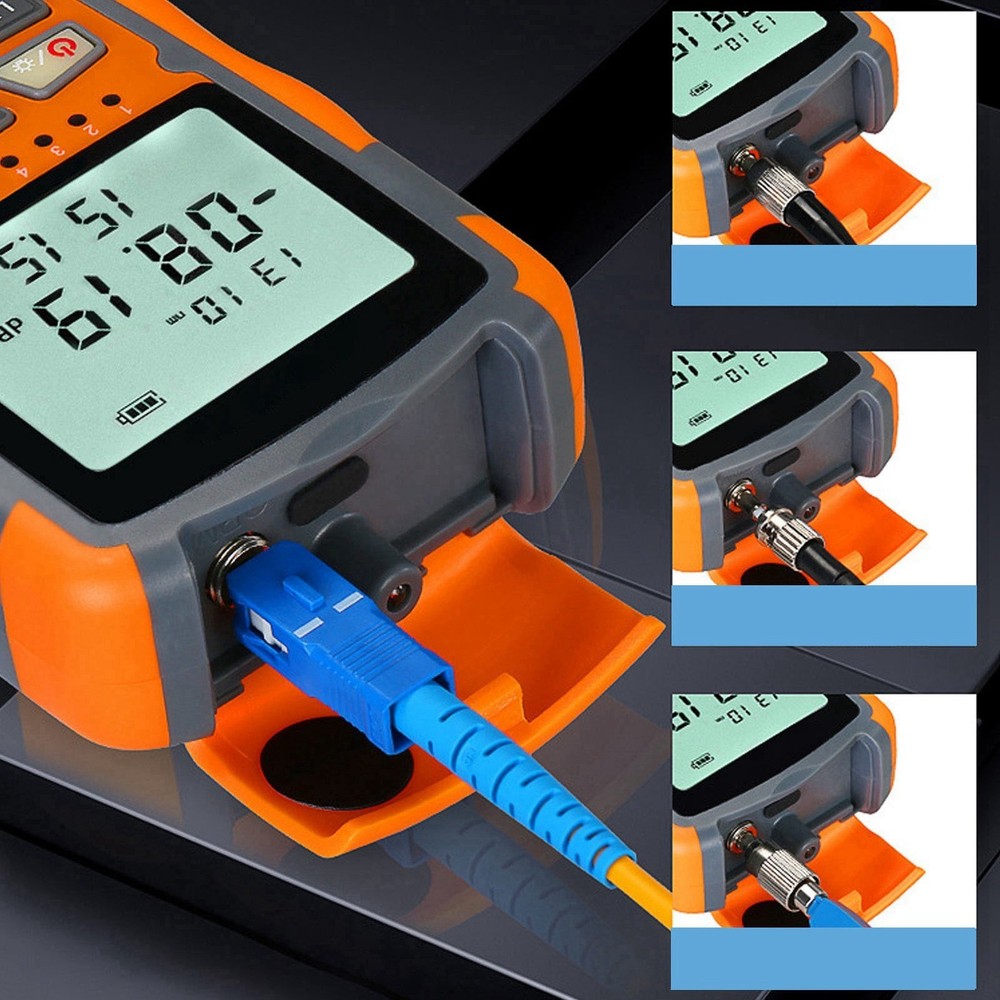 Optical Fiber Cable Tester, Multimeter Tool with LED Light & Power Meter