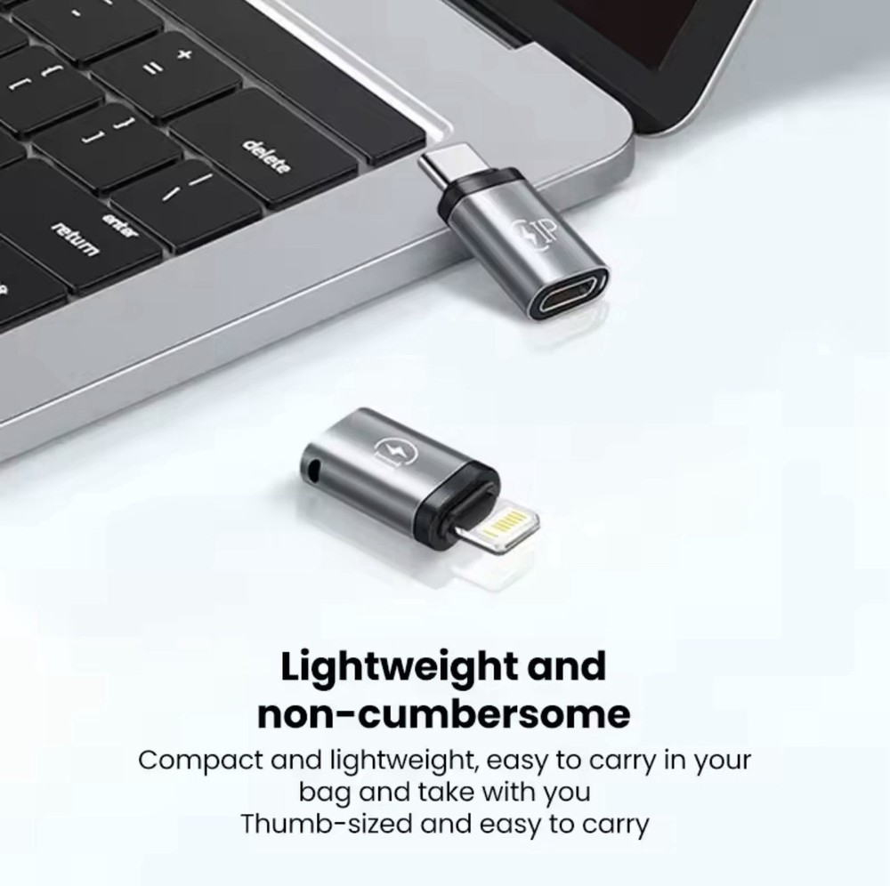 USB Cable Converter iPhone To USB C Adapter 20W iOS to Type-C
