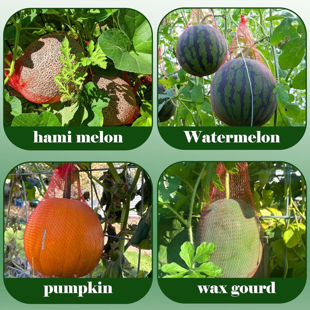 Iceyyyy 50 Pack Watermelon Nets,Hanging Watermelon Support Nets,Reusable Melon H