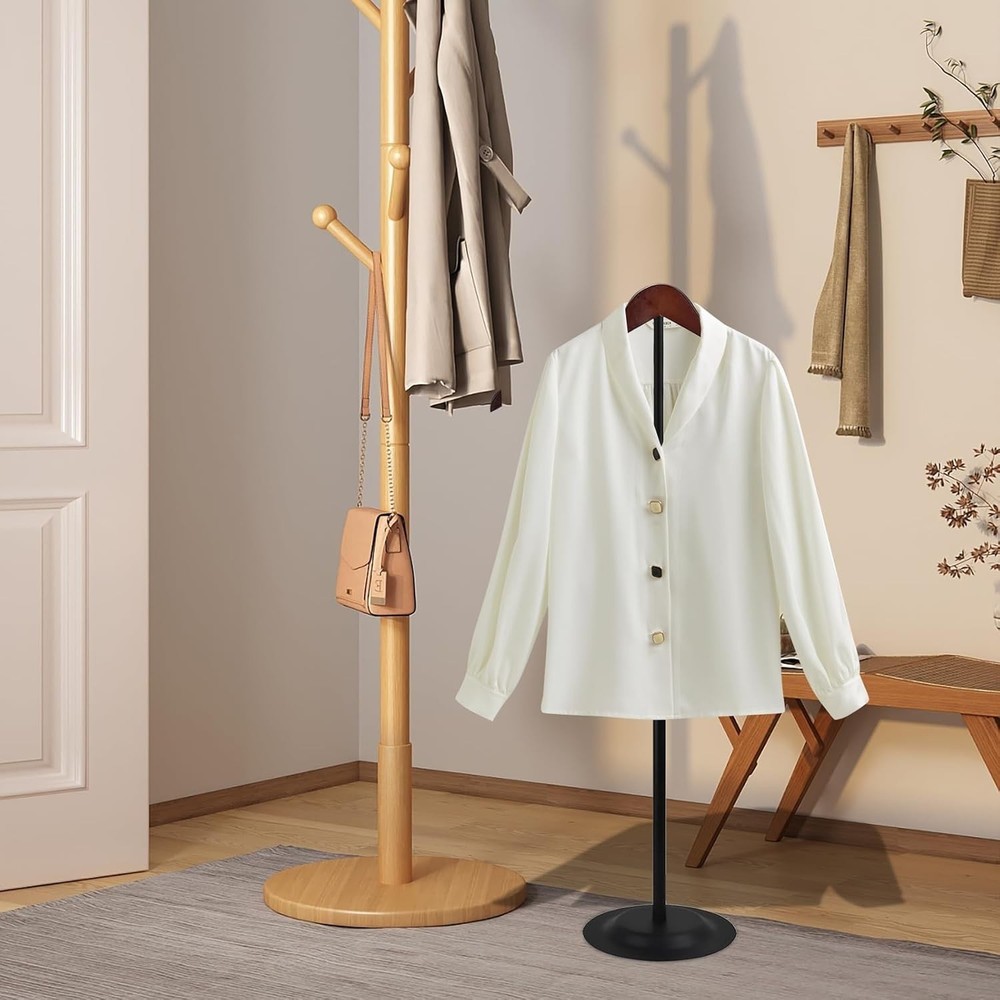 Adjustable T-Shirt Display Stand - 2 Pack Metal Rack for Retail Use