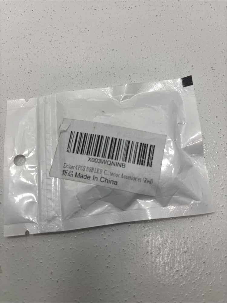 4 Pack USB LED Light Red