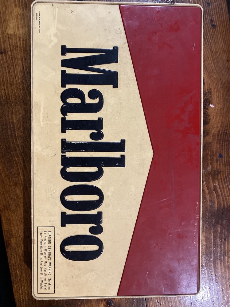 1995 Double Sided Lighted Marlboro Advertising Sign