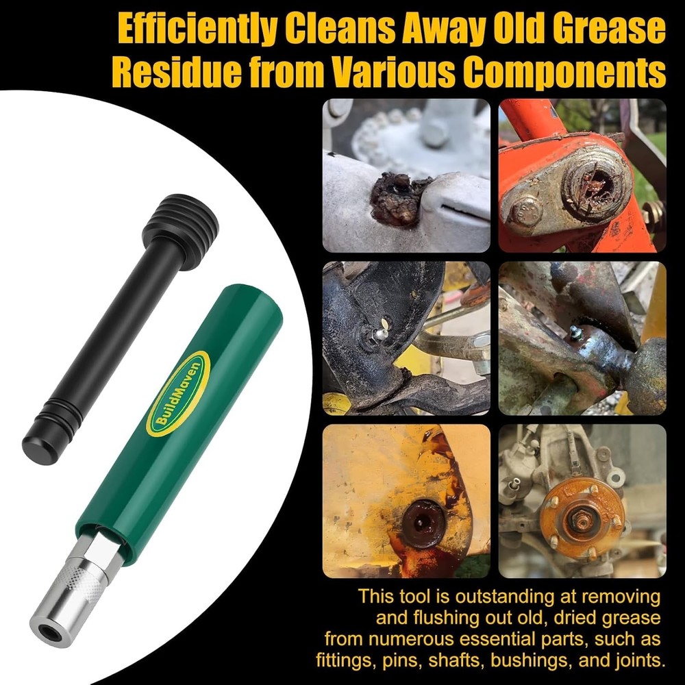 Grease Fitting Cleaning Tool -Grease Zerk Cleaner, Green