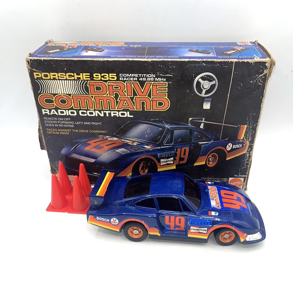 Vintage Porsche 935 Drive Command Mattel Untested No Remote