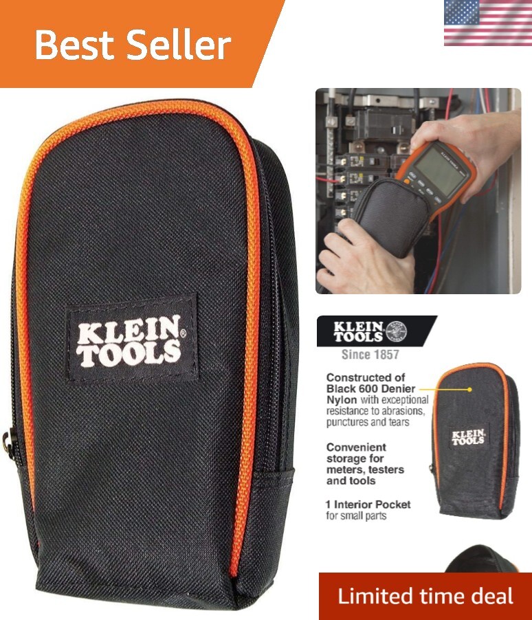 Heavy-Duty Multimeter Case with Secure Closure - Electrician Approved Storage