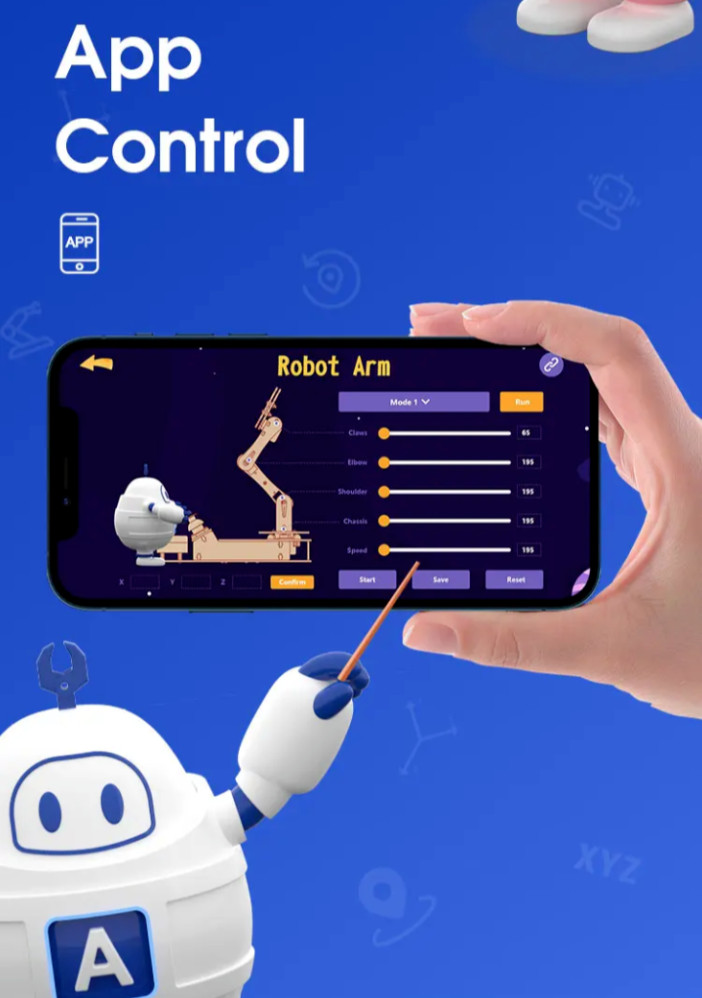 Robot Arm DIY Kit by ACEBOTT - Learn Programming & Coding - 4DOF