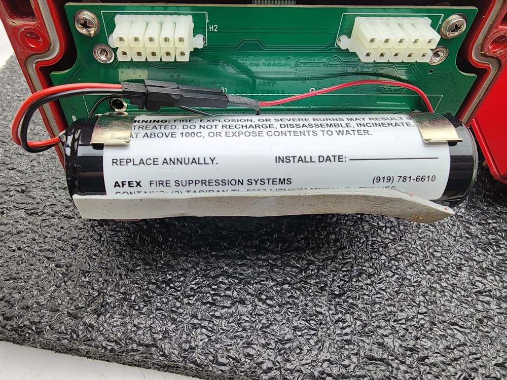 AFEX Fire Suppression Systems Control Unit Panel A729000 Good Battery