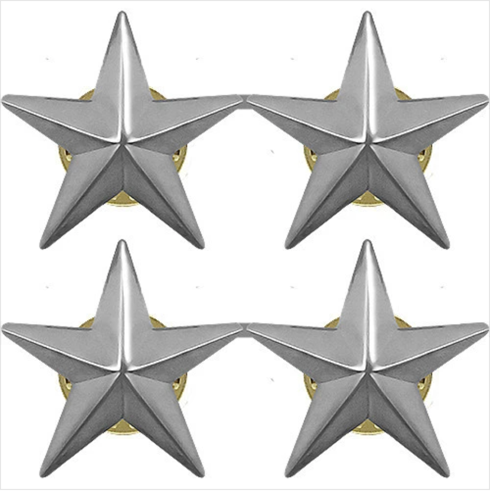 GENUINE U.S. COLLAR DEVICE: REAR ADMIRAL - TWO STAR