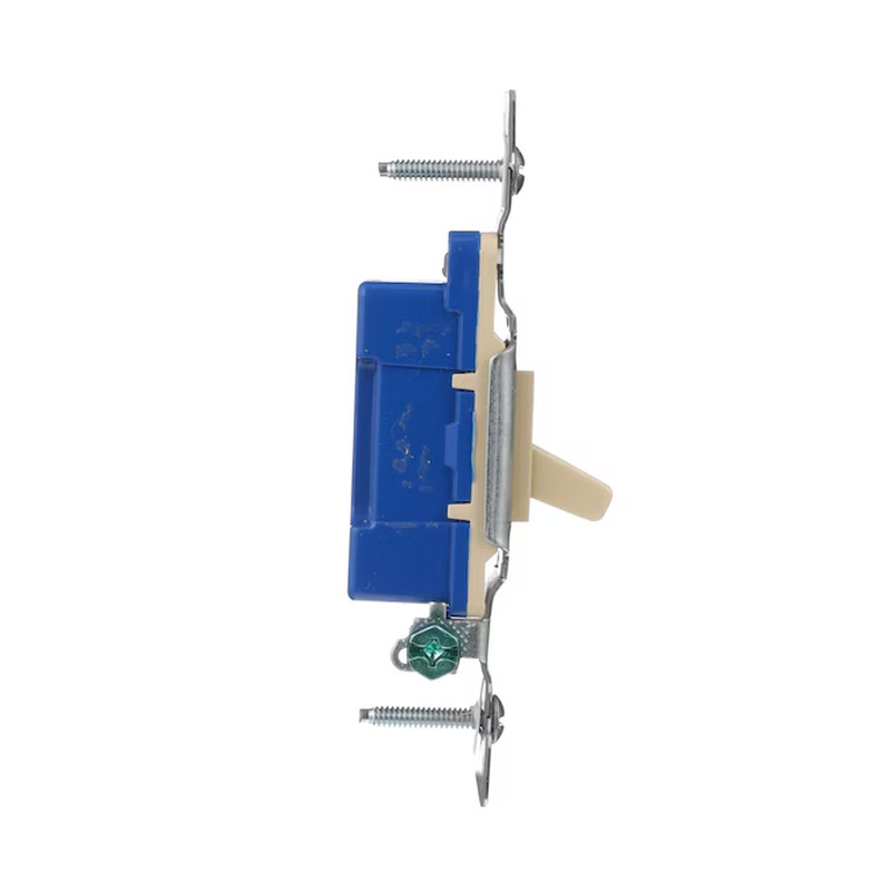 Eaton 15-Amp Single-Pole Toggle Light Switch , Ivory