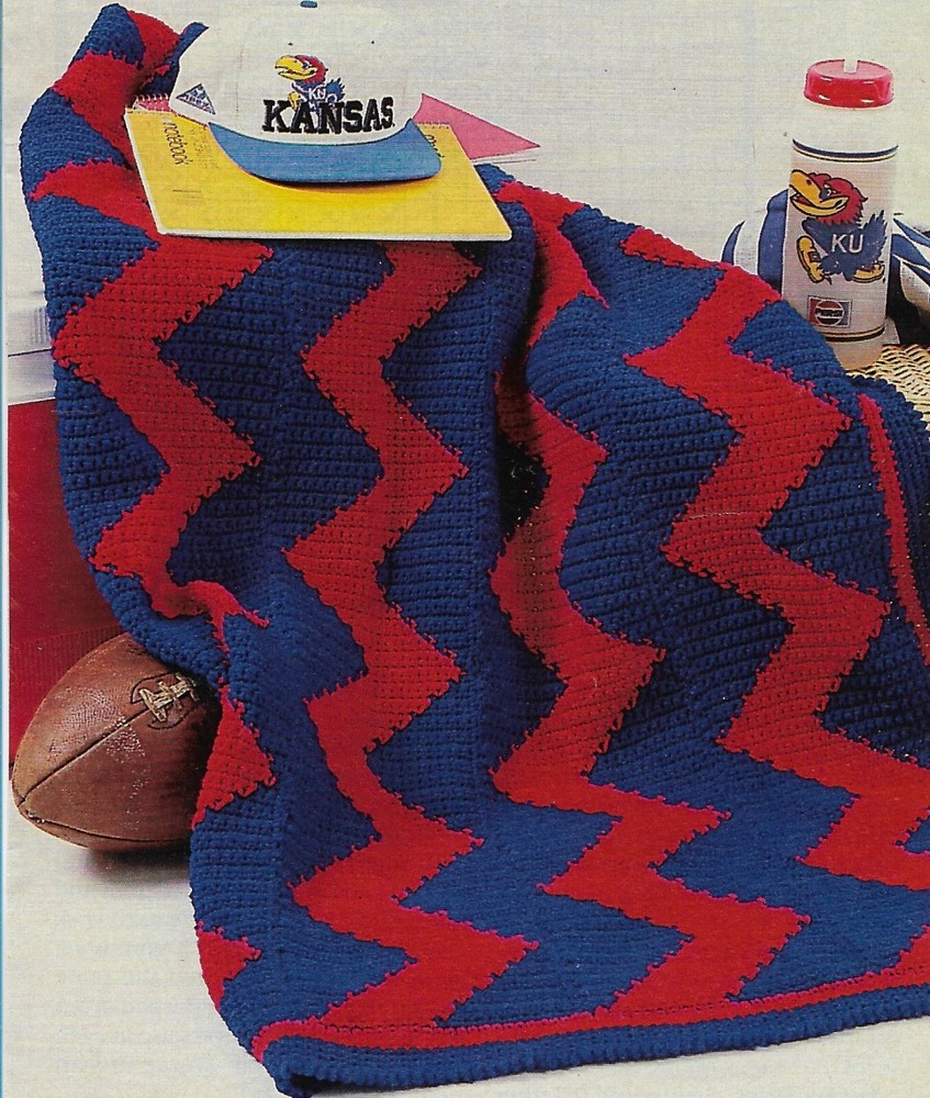 Stadium Blanket Afghan crochet pattern instructions