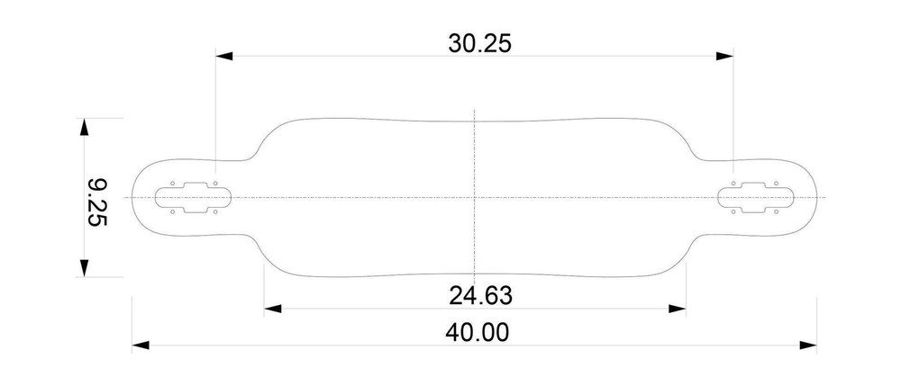 DB Longboards Drop Through Longboard Complete Phase 40"