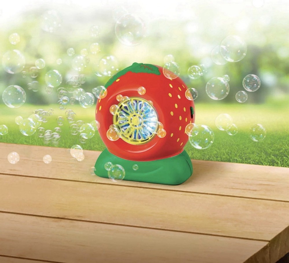 Strawberry Bubble Blower Includes Strawberry Scented Bubble Solution