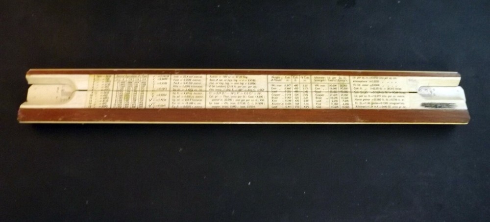 1945 A.G.Thornton 3649 Engine Divided Slide Rule - Original Case