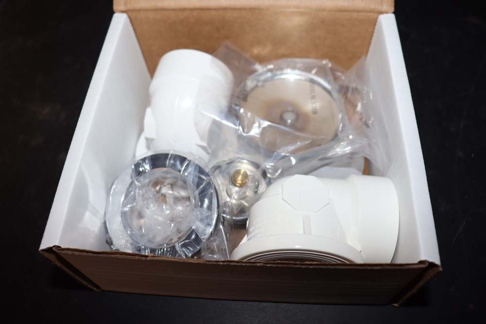 AB&A 62058 Waste and Overflow Half Kit, PVC