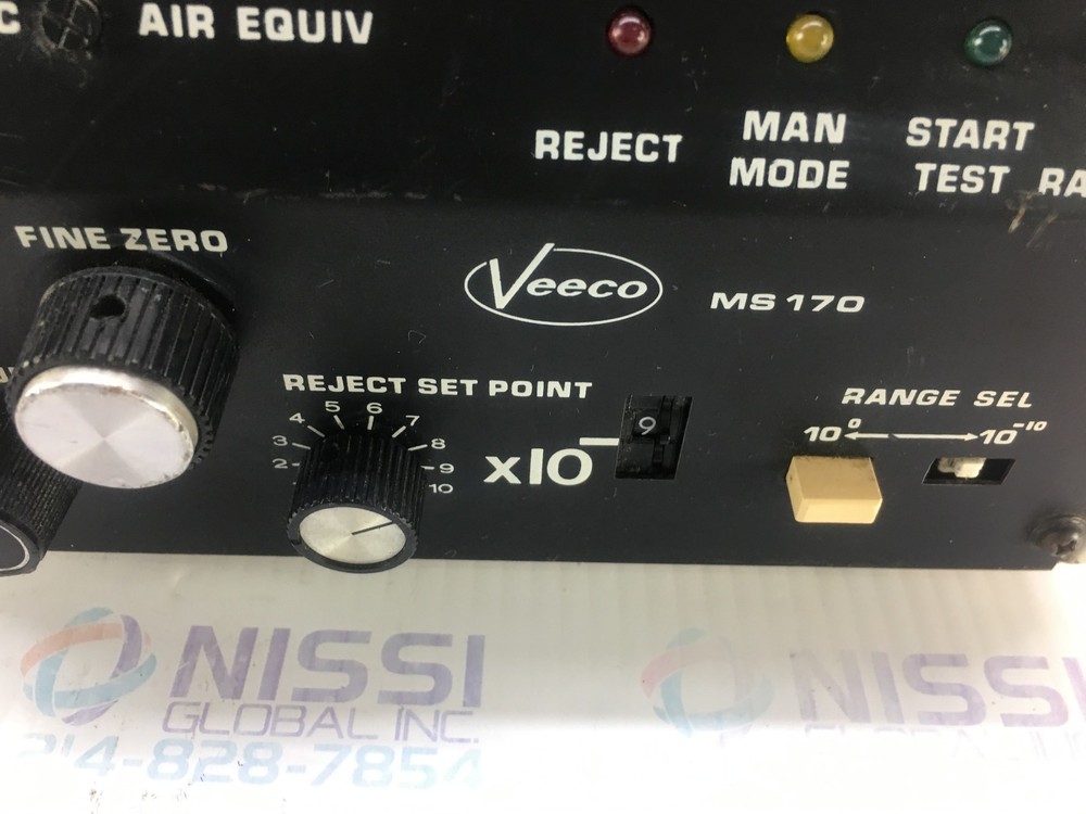 Veeco MS170 Helium Leak Indicator Control Box MS170
