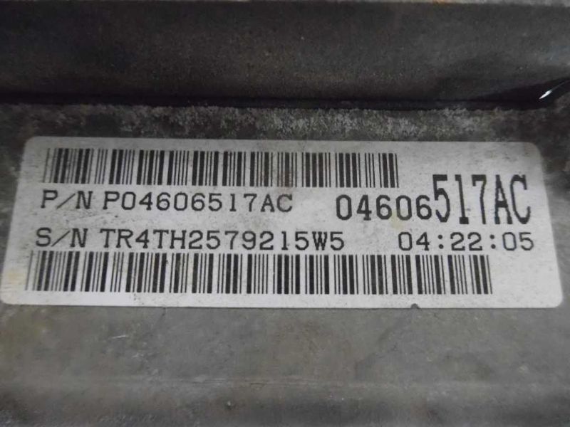 00 INTREPID CHASSIS ECM TRANSMISSION LH FRONT ENGINE COMPARTMENT 59976