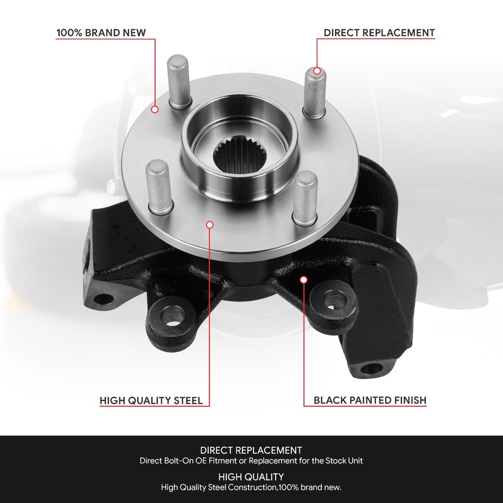 For 2006-2011 Ford Focus Front Left Driver Side Loaded Steering Knuckle Assembly