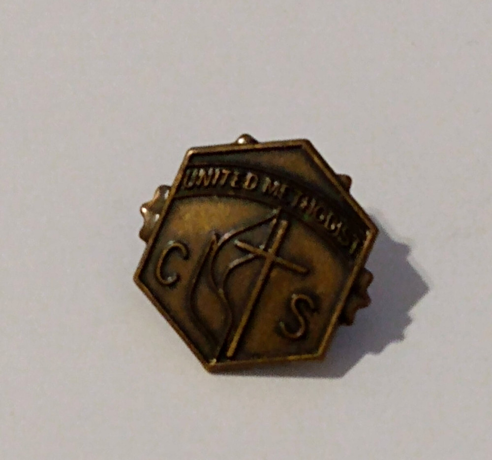 Vintage United Methodist CS Religious Lapel Pin