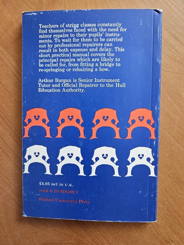 Basic String Repairs: A Guide For String-Class Teachers by Arthur Burgan...