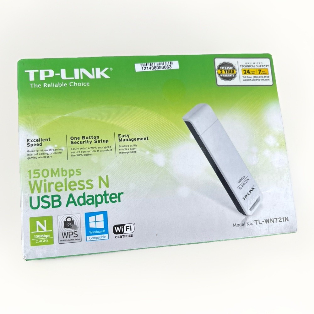 NEW! TP Link Wireless USB Adapter 150 Mbps Model TL-WN721N