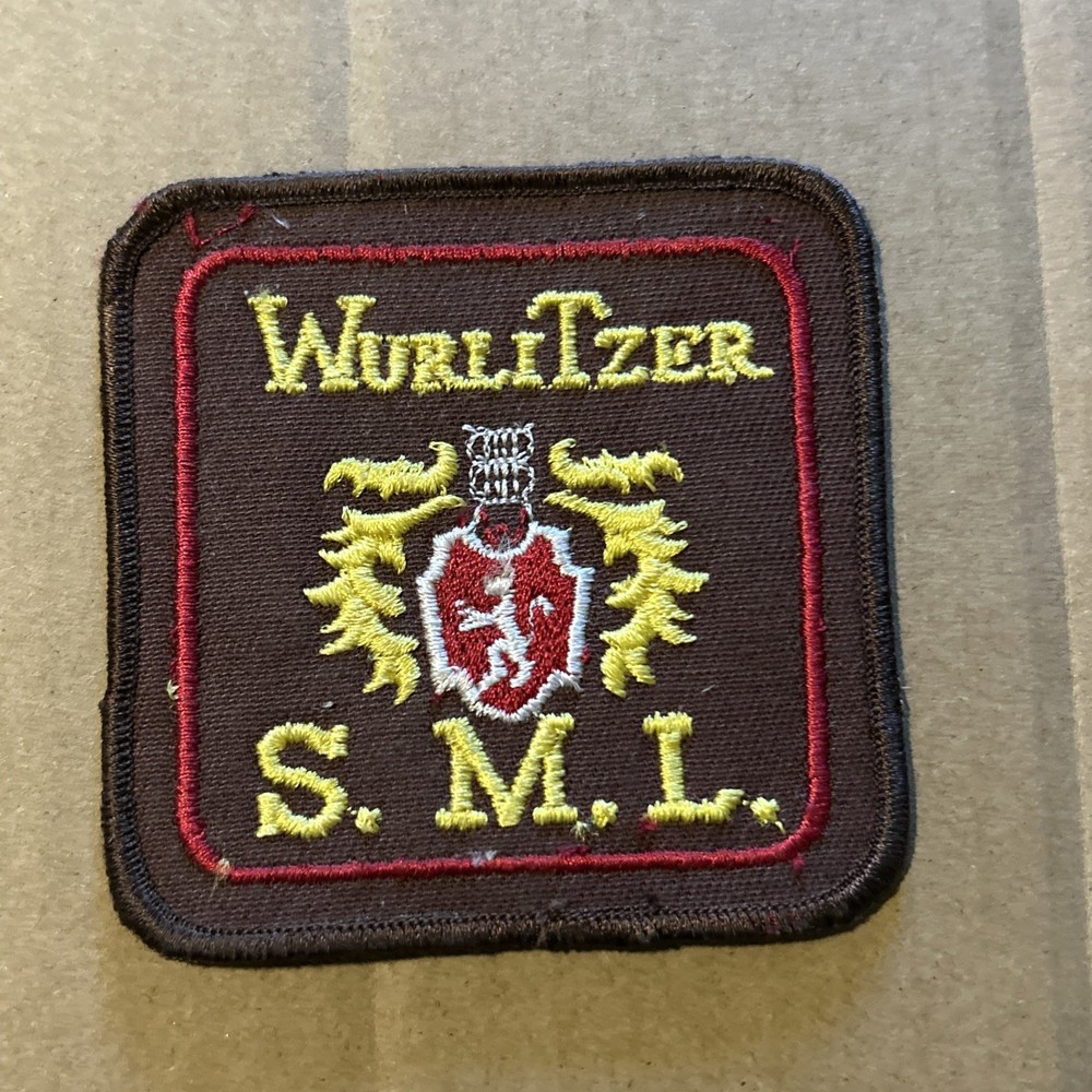 Jukebox Wurlitzer Cloth Patch Sml 3 1/2 X 3 1/2 Game Part Fm5