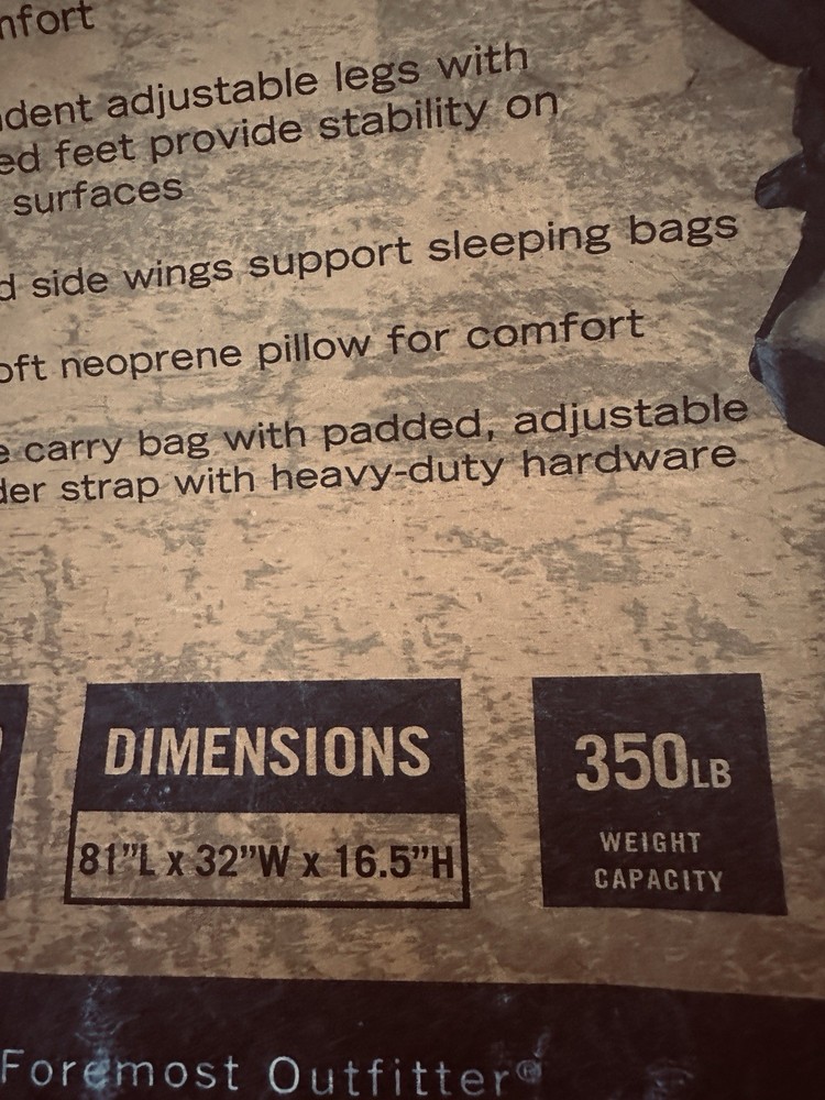 Cabelas Lounger Cot
