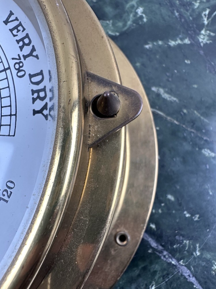STOCKBURGER COMPENSATED PRECISION BRASS BAROMETER MADE IN GERMANY - UNTESTED