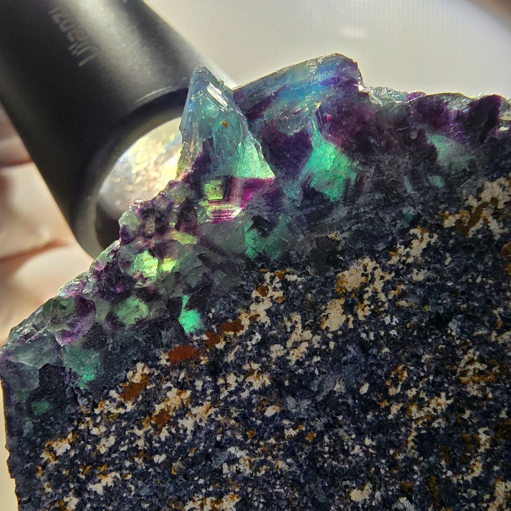 Phantom Fluorite Cube Specimen, blue Butterfly Pocket, Okorusu, Namibia