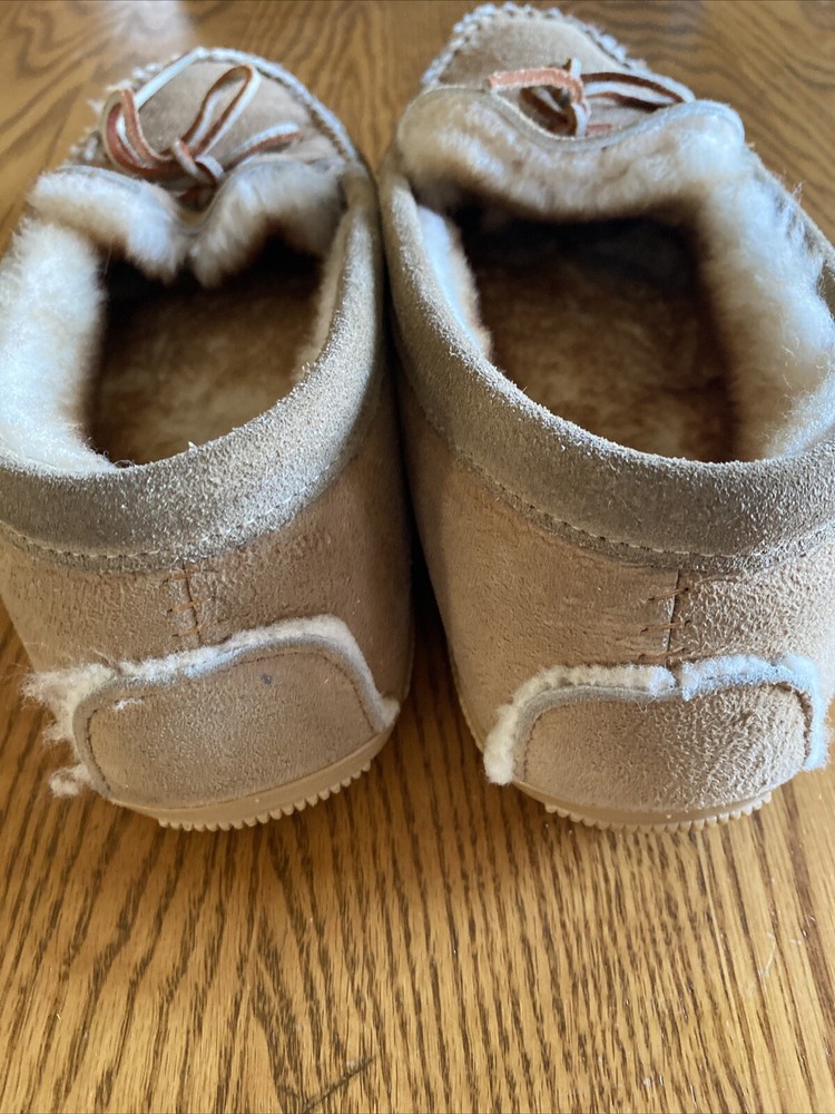 Men's TRACKER Genuine Suede Leather with Shearling Lining SLIPPERS, Size 11D