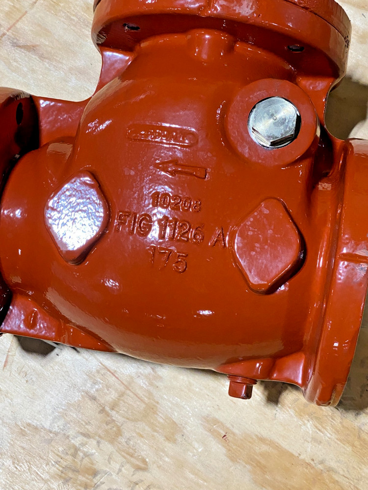 Kennedy 4” Check Valve Fig. 1126A, Rubber Faced Disc