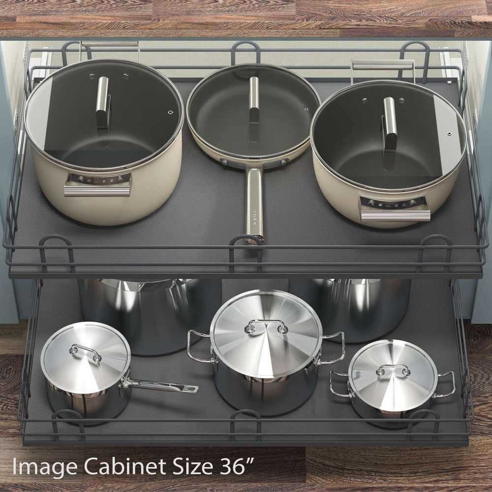 Kitchen Cabinet Pull Out Shelf Organizer Drawer Slide Out Basket Storage