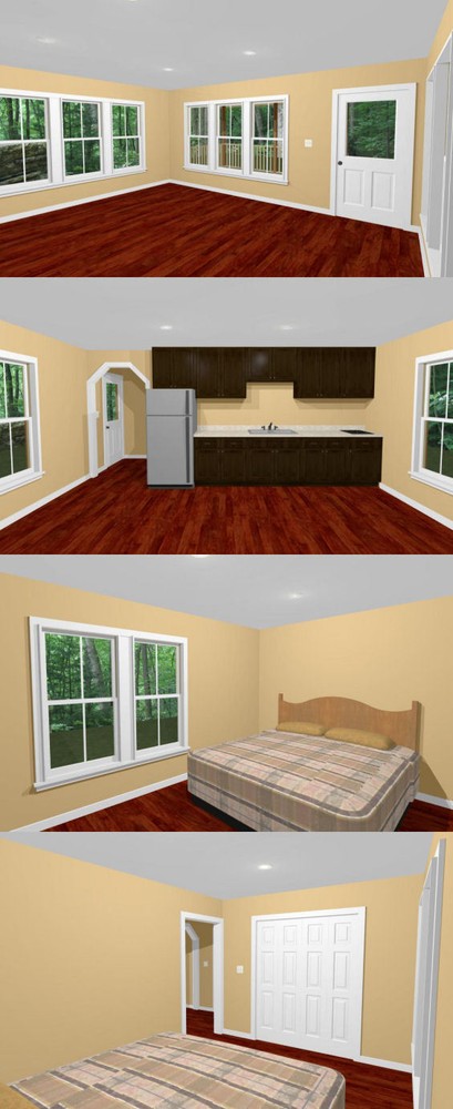 18x32 Tiny House -- 576 sqft -- PDF Floor Plan -- Model 2A
