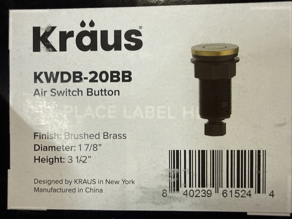 Kraus Air Switch Button KWDB-20BB