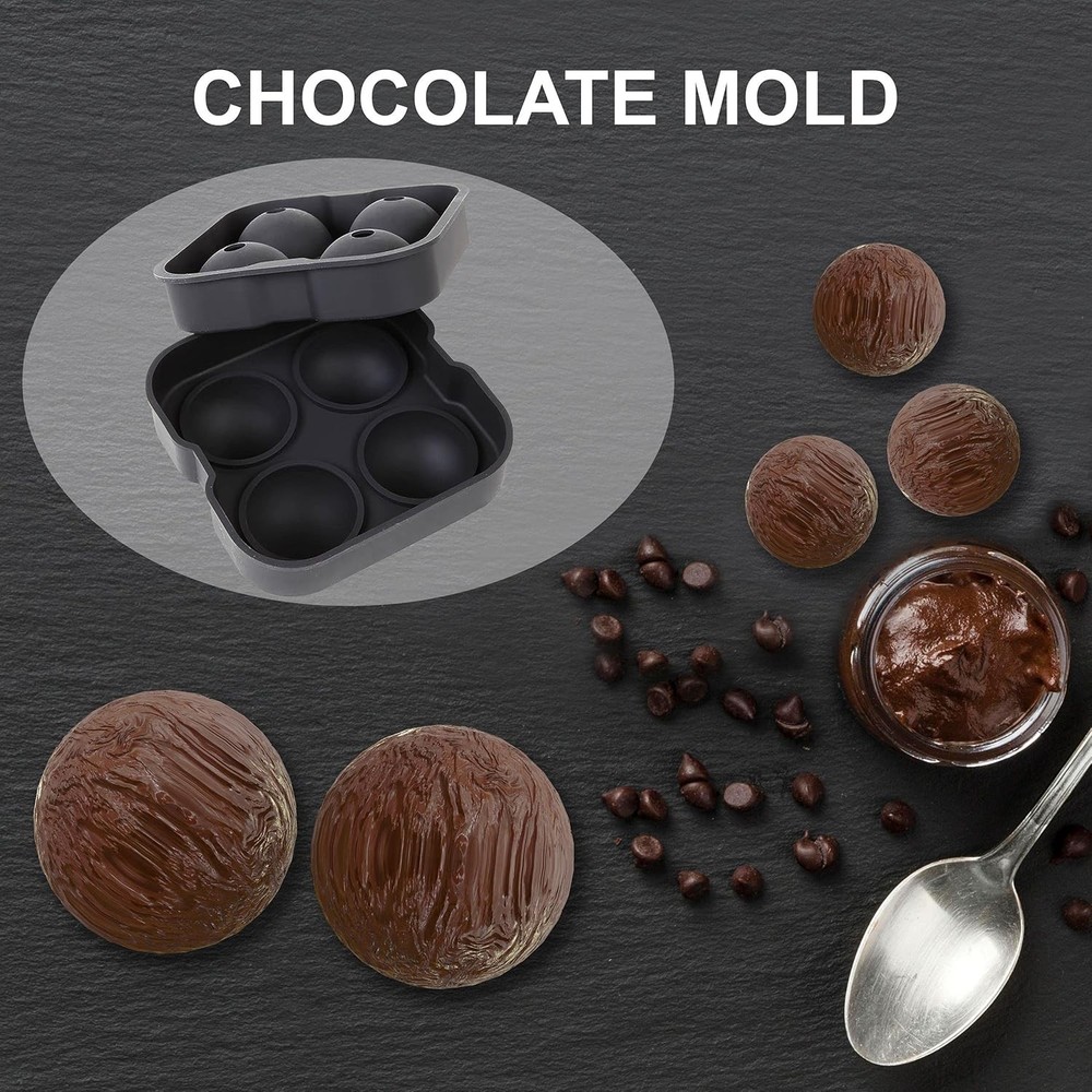 Ice Molds - Silicone Ice Cube Tray With Lid - Easy Fill and Release Ice Maker...