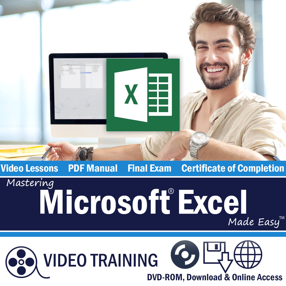 Learn Microsoft EXCEL 2013/2010 Training Tutorial DVD & Digital Course 10 Hours