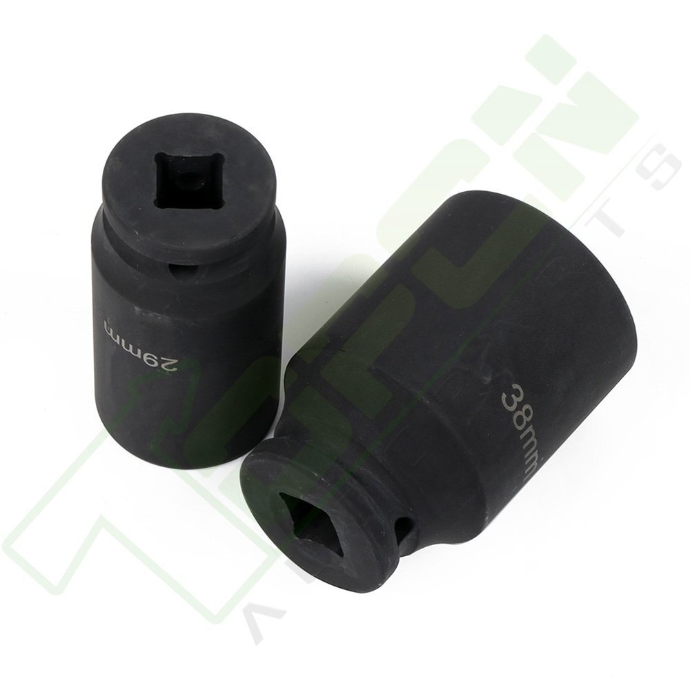 9pcs Deep Impact Socket Set 1/2" Drive Metric Axle Hub Nut Socket 29-38mm