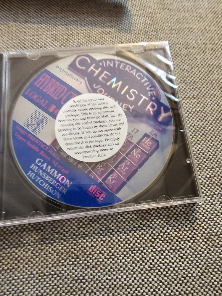 Interactive Chemistry Journey Leaning CD Opened Box