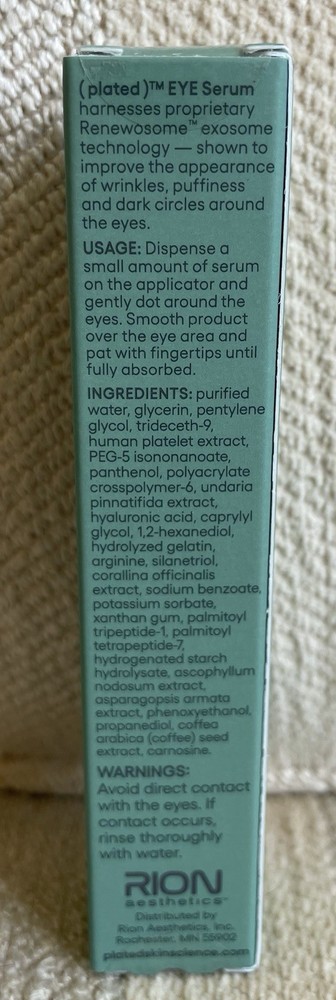 Plated Skin Science Eye Serum