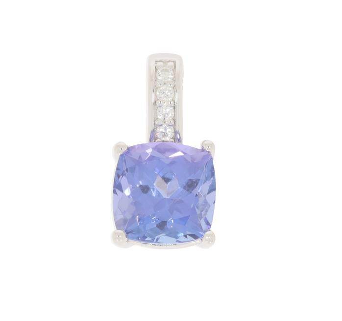 Sterling Silver Semi Mount Pendant Setting Cushion CU 7x7mm