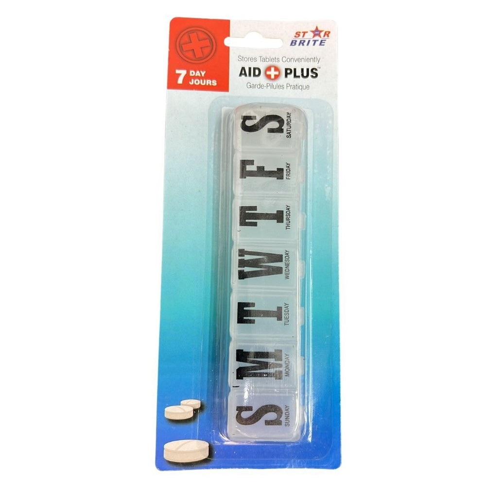 7-Day Plastic Pill Case: 1 Pack