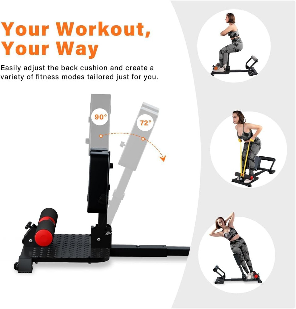 Squat Machine, Sissy Squat Machine Home for Deep Sissy Squats, Ab Workout Equipm