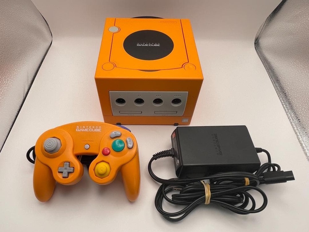 Nintendo GameCube console Spice Orange Japan only GC with controller Used