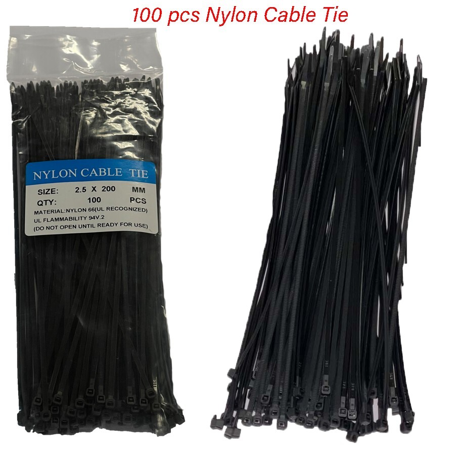 Nylon Cable Tie (2.5 x 200mm) 100 pcs